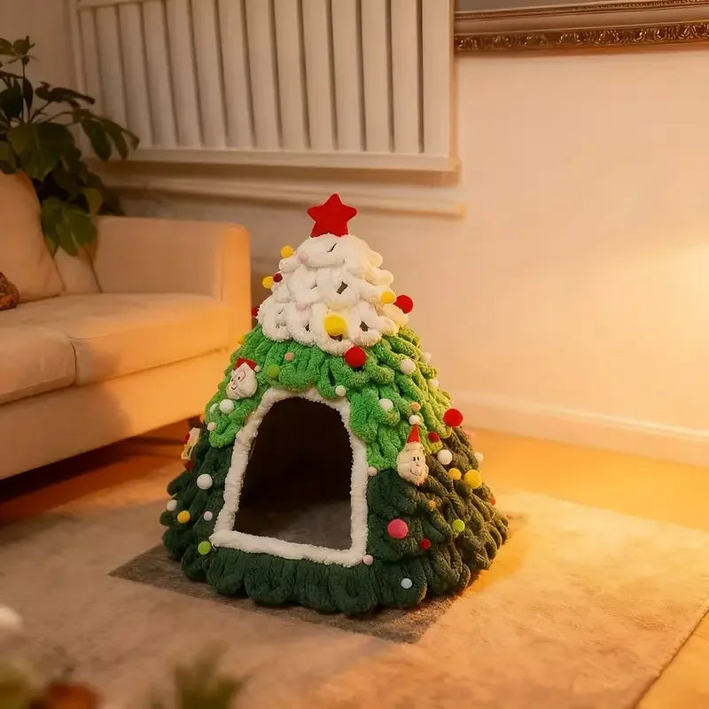 Árvore de Natal Aconchegante para Gato