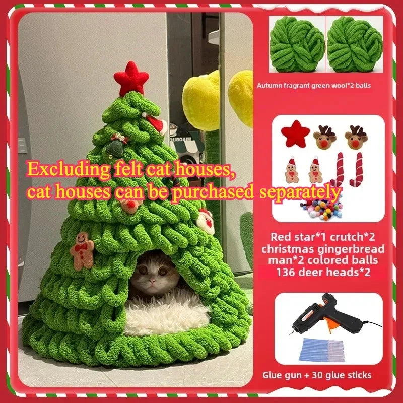 Árvore de Natal com Cama para Gatos