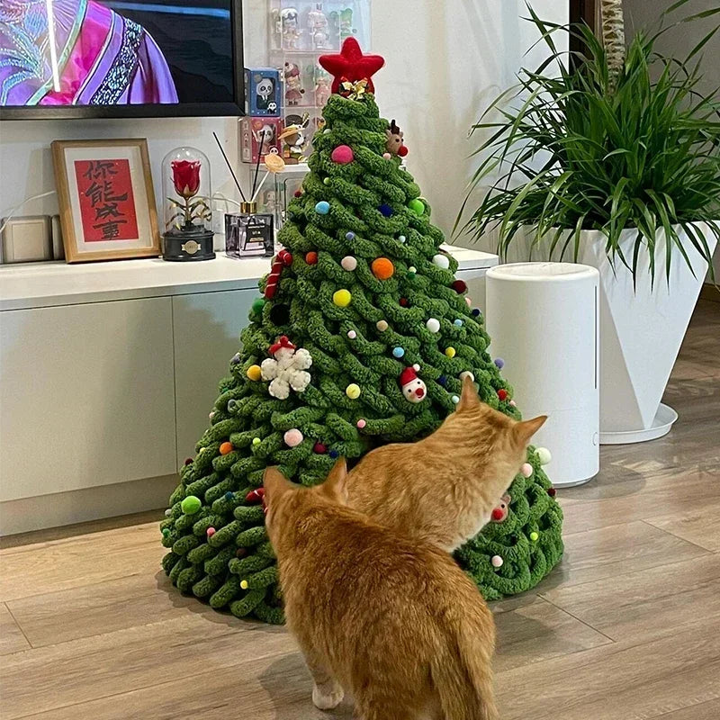 Árvore de Natal com Cama para Gatos
