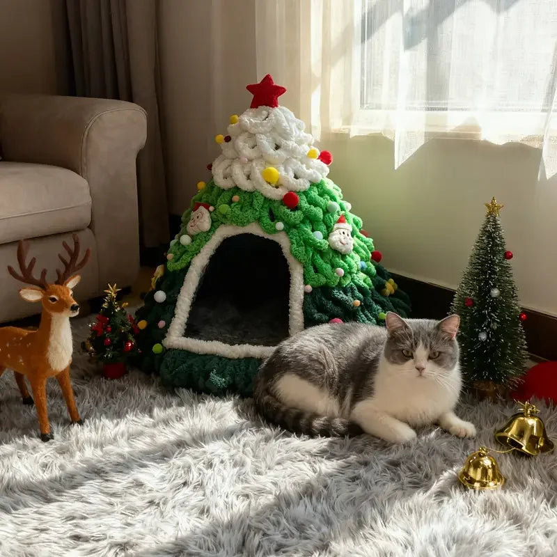 Árvore de Natal Aconchegante para Gato