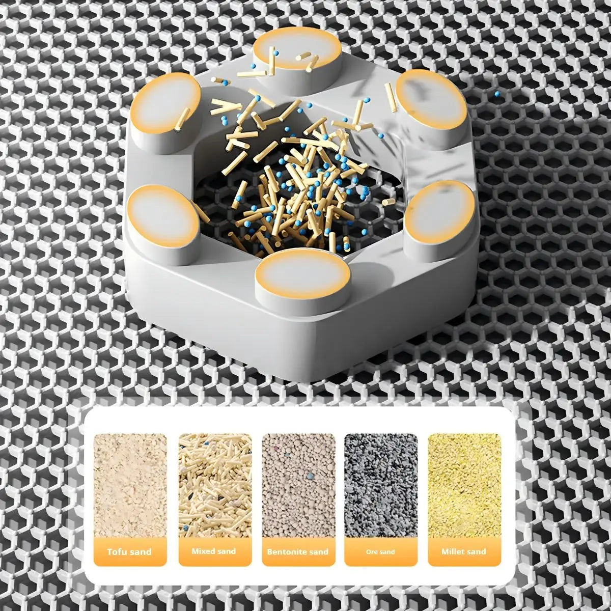 Tapete Grande para Areia para Gato