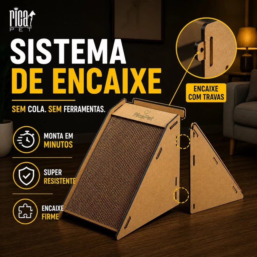 Arranhador com Rampa Anti-Estresse para Gatos