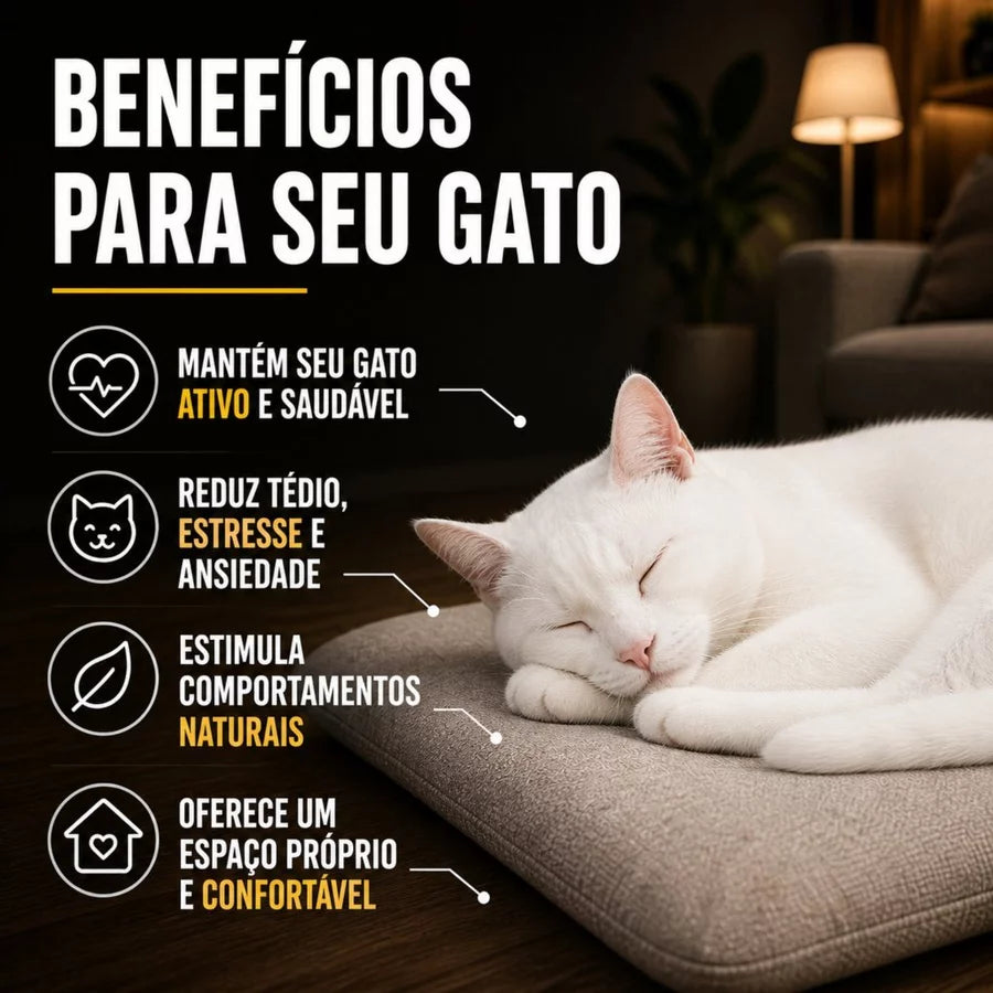 Arranhador com Rampa Anti-Estresse para Gatos
