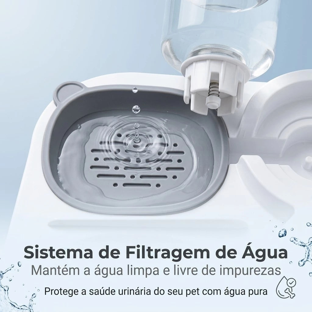 Bebedouro e Comedouro Automático 2 em 1