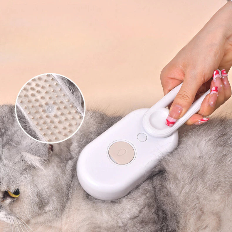 Escova Vaporizadora de Pelos para Gatos
