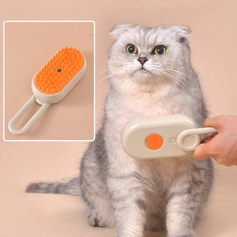 Escova Vaporizadora de Pelos para Gatos