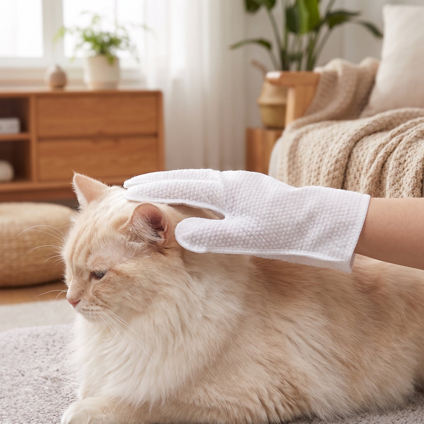 Luva Umedecida para Banhos - Cachorros e Gatos!